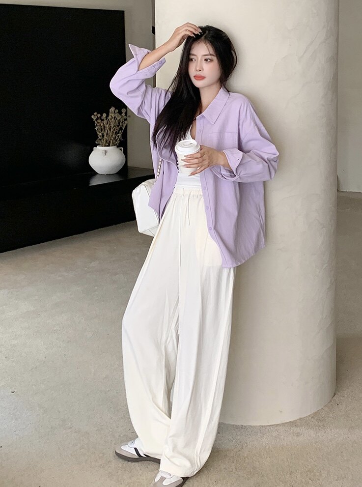 2025时尚百搭衬衣可外套可衬衫~显白，女装衬衫，湘姗