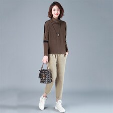 休闲套装女时尚气质春装2022年新款潮韩版简约休闲卫衣两件套装裤，女装套装/套裙，简韵佳