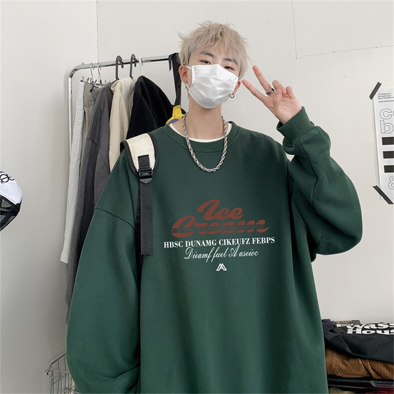 特P25控48秋冬新款男士圆领卫衣宽松休闲日常百搭上衣WQ2428,男装卫衣,电商B370