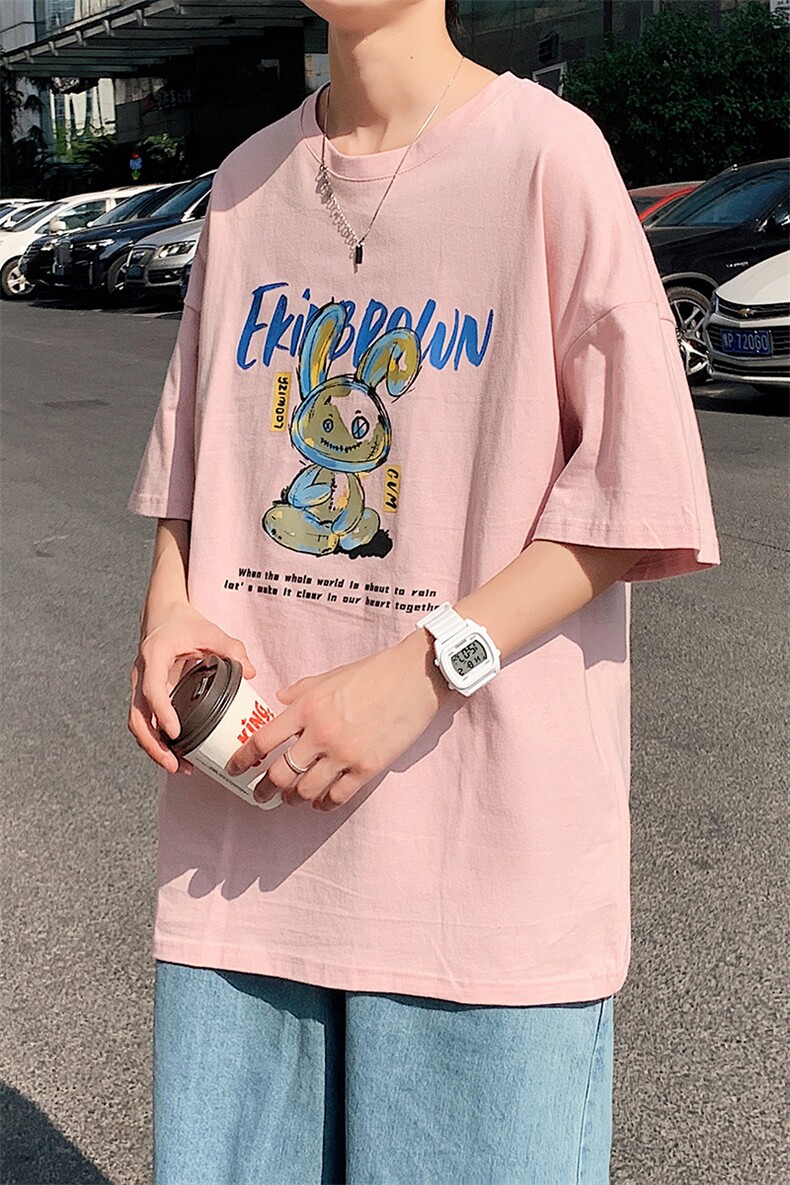 图案已注册港风休闲潮大码情侣男女中性短袖T恤男DT7021P25控,男装T恤,星座227-7