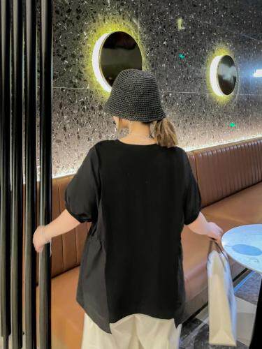 现货长款拼接上衣，女装，琼卿格