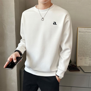 男款秋季新款圆领卫衣时尚潮流长袖套头卫T春秋打底上衣W8130-P45图片