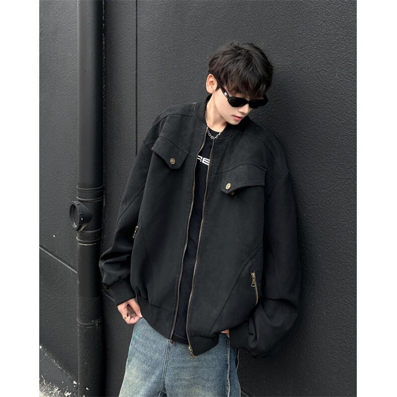 706-1-JK2322-P75秋季美式复古工装夹克男士做旧宽松外套,男装夹克,星座706-1