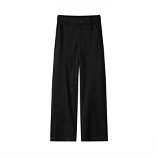 秋季新款重磅380g呢料解构设计男宽松直筒休闲裤K24074-特P40控78，男装休闲裤，电商A001-1