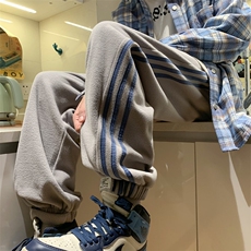 重磅摇粒绒魔术贴束脚裤XZ604-KP48-P55控68，男装休闲裤，星座604