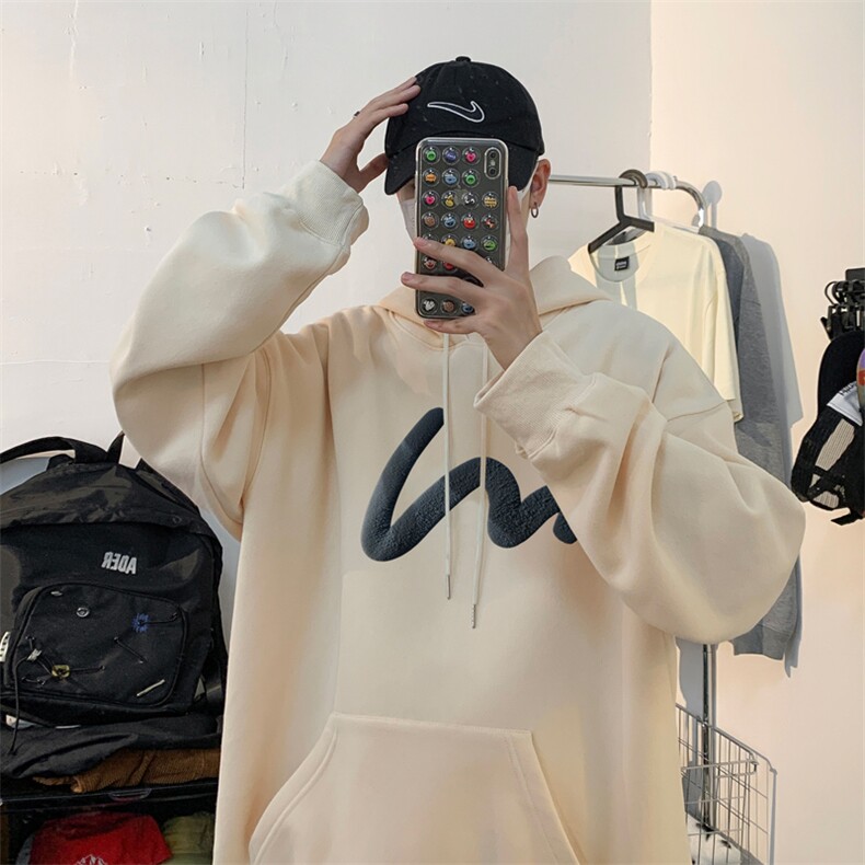 ！发泡印花！连帽圆领卫衣男装港风帽衫男LM123-P35,男装卫衣,电商B367