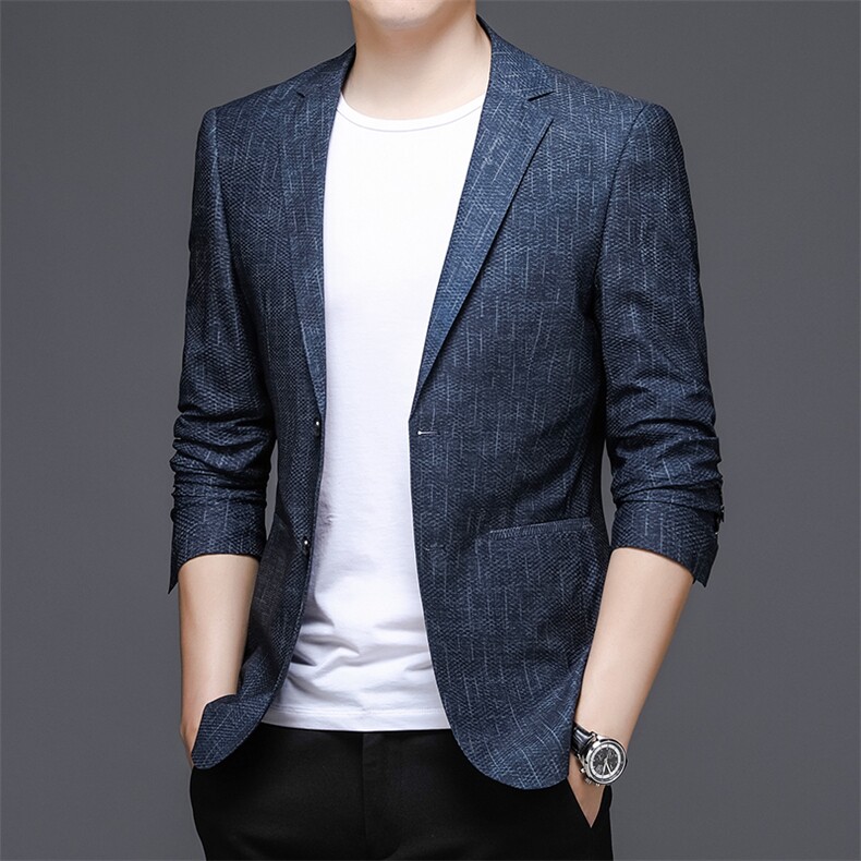 X2263钱塘2020-2时尚休闲中青年男士简约合身百搭秋季西服P145，男装西服，钱塘207-2