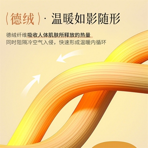 2025年秋季新款德绒艾草一体绒护腰保暖时尚吸湿透气图片