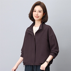 2024秋装新款女装宽松显瘦短款外套百搭休闲上衣潮流时尚夹克，女装短外套，悦见她