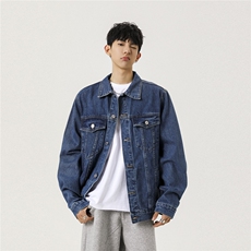 2025新款牛仔韩版字母刺绣工装潮流水洗外套N608/P105158，男装工装外套，星座202