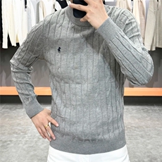 小马刺绣简约休闲圆领毛衣针织衫D328-M8803-P48，男装针织衫/毛衣，电商D328