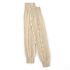 2025年秋季新款百搭女士双股加厚保暖绞花护腿，袜子，顺禾羊绒