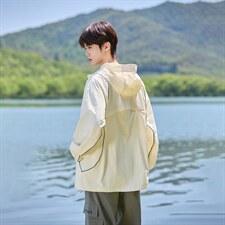 UPF50+有报告凉感轻薄透气宽松大码潮流防晒服DQC657-P48，男装防晒衣，电商B306