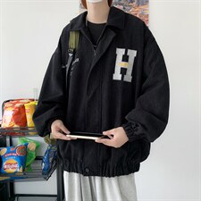 秋季高级感高街夹克春秋ins潮牌设计感灯芯绒外套男W3784-P58，男装夹克，星座512-2