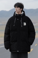 冬季青少年灯芯绒连帽棉衣潮牌羊羔毛加绒加厚棉服外套5305-P85，男装棉衣，电商B306