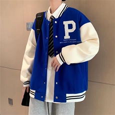 棒球服外套男春装情侣时尚刺绣美式潮牌休闲炸街ins夹克JK257-p55，男装夹克，星座1008