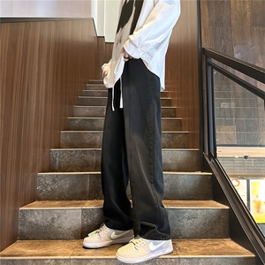 K1223-p35-控58 oversize cleanfit牛仔裤褶皱直筒裤老爹裤长裤图片
