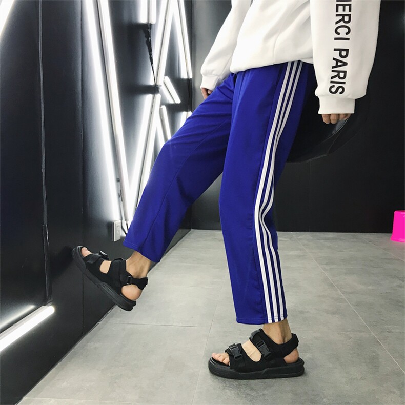 主推款秋季阔腿裤子休闲裤男运动裤九分裤卫裤潮607/,男装休闲裤,星座1506-1