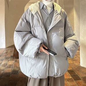 控128加绒面包服男大码羊羔毛棉衣男MY16355-P100图片