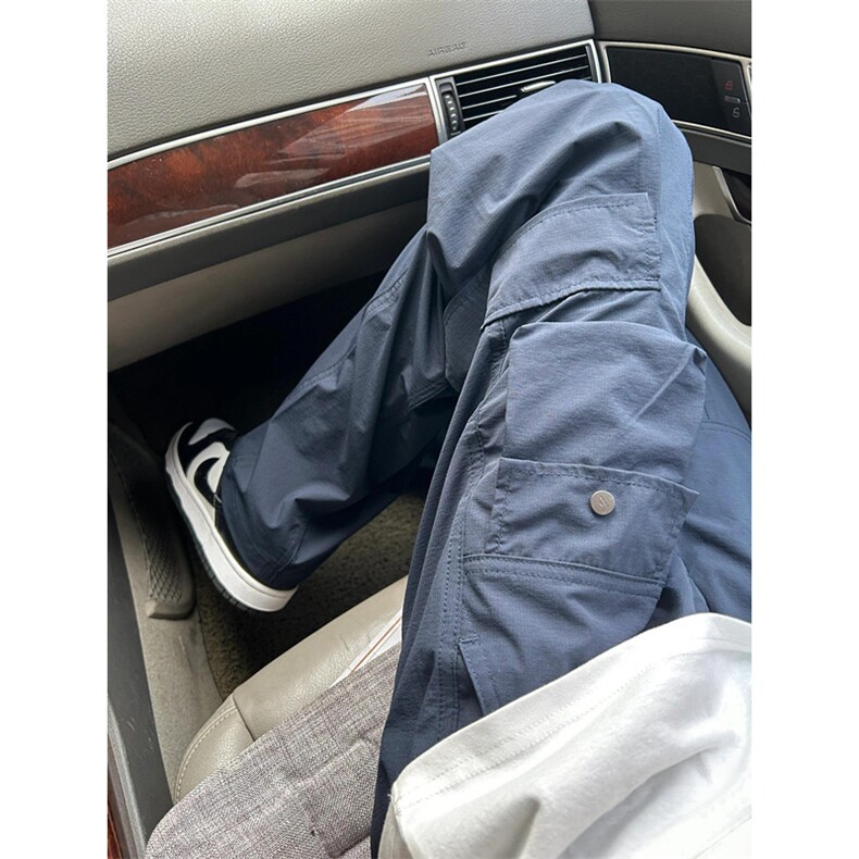 户外运动日系裤男速干伞兵纸袋裤多口袋机能工装裤子KD44,男装工装外套,星座1116A（原606A-3）