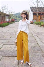 ，纯苎连衣裙小衫裤子裙子衬衣 时尚风 风淑女风休闲，女装连衣裙，川哲