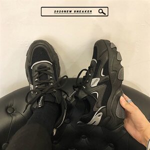 韩版chic潮流机能风老爹鞋男网红ins厚底运动跑鞋B253-Y285-P58图片