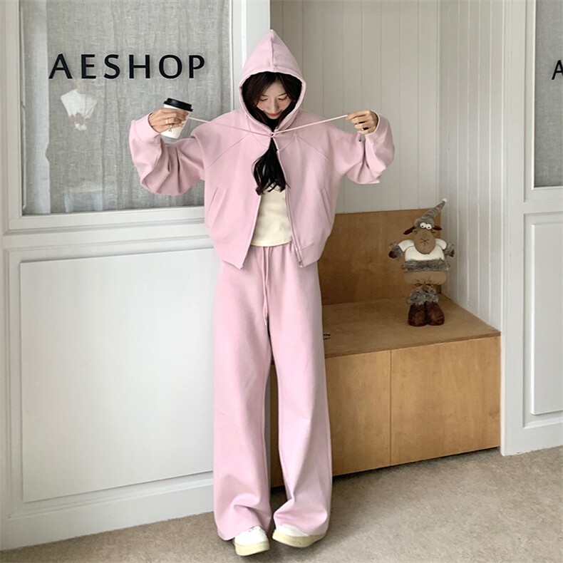 现货！春季运动套装卫衣女新款休闲裤小个子外套8697-P165-K238,女装套装/套裙,2B222