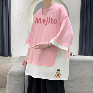 大皂辉 电商A088-DH4002-P40 100棉 夏季新款大码宽松短袖T恤 男1图片