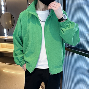 夏季运动外套男超轻薄加肥加大码情侣防晒衣服A236-5018-P85