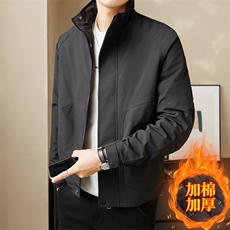 加棉加厚店主风夹克外套男休闲时尚立领男士上衣NM3076-P85，男装夹克，星座310B-3