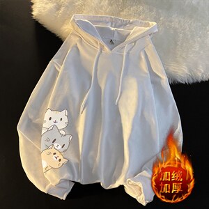 WY2164-P35加绒款-P40纯棉连帽卫衣男大码运动帽衫宽松薄外套男,男装卫衣,电商A040