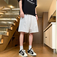 夏季泡泡纱新款男女同款短裤XZ102B-1-DK2505特P15，男装牛仔裤，星座102B-1