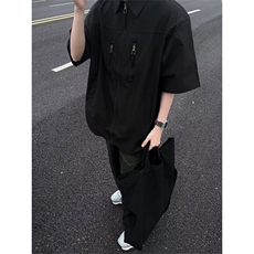 男士垫肩短袖衬衫2024新款ZG58P37，男装衬衫，星座1116-2