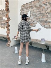 千鸟格衬衣，其它，红嘴鸥