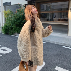 新款泰迪圈圈毛皮毛一体派克服2C282-997P235K368图片
