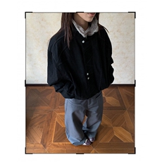 美式解构缉明线立领工装夹克秋冬款加绒加厚廓形棉服男女，男装夹克，四季星座505
