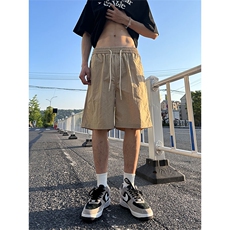 大量现货夏季复古拼接速干休闲短裤男潮牌宽松速干裤DK706-P40，男装牛仔裤，电商A178