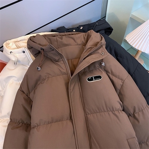 棉衣男冬季新款港风大码宽松连帽加厚羽绒棉学生棉服MF500-P69图片