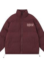 白底23冬季时尚百搭立领印花情侣棉服外套MY62061P85控118，男装棉衣，电商A268-1