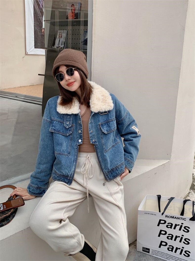 超洋气款牛仔派克服，其它，转角爱尚