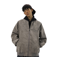 金属装饰雾霾脏脏灰解构设计大码M-5XL皮衣夹克男JK78049P85控138，男装夹克，星座227-7