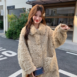 新款泰迪圈圈毛皮毛一体派克服2C282-997P235K368图片