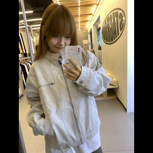 26春装高品质老钱风立领夹克外套男女美式潮牌拉链工装风宽松上衣图片