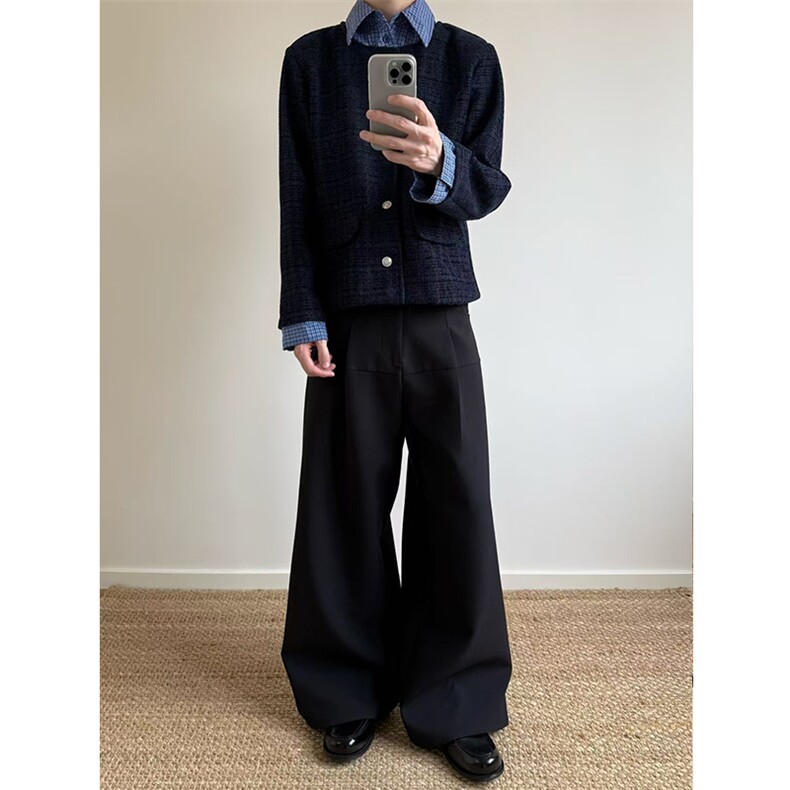 自家图~现货老钱风miu系假两件小香款夹克外套W1339/P70,男装夹克,电商B350