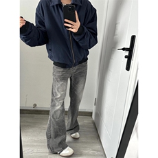 【有货】cleanfit藏青短款外套男美式高街飞行员夹克P15LL-特P55，男装夹克，星座1007（原301D）