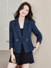 《档口现货》2026秋上新气质短款职业西装短外套小个子女，女装短外套，苗苗
