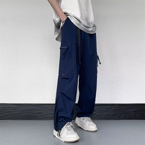 休闲裤男韩版潮流多口袋痞子2024秋季新款ins宽松长裤K3767-P38图片