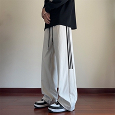 2025春季新款内景大码美式弹力织带直筒裤M-5XHK24785-P50，男装休闲裤，电商A022