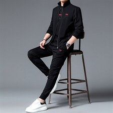 中老年运动套装男春秋季爸爸装宽松中年男士休闲运动服装男两件套，男装休闲套装，电商B212（原钱塘6029）