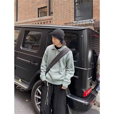 男女秋冬小众柔软宽松休闲百搭中长款针织毛衣M5228-P52，男装针织衫/毛衣，星座208-5